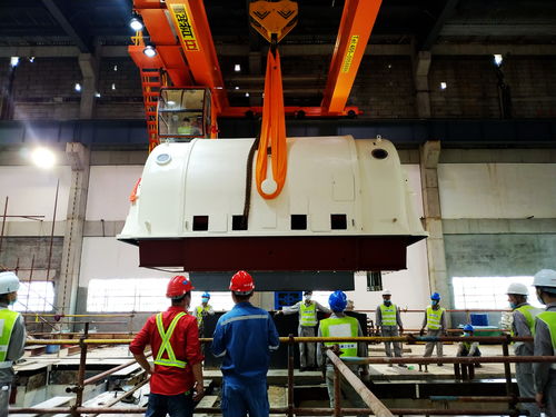 中電江門天然氣分布式能源站項目取得關鍵進展 1號汽輪發電機定子成功就位